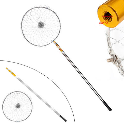 

Подсак сачок рыболовный 4.1м телескопический круглый, алюминий