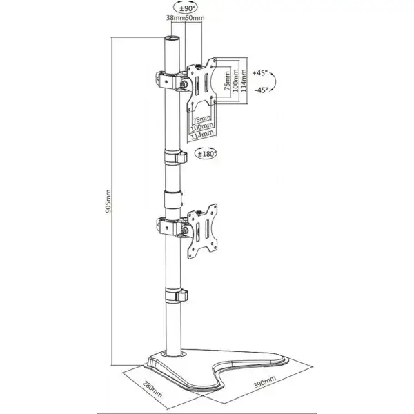 

Кронштейн для монитора ITech mount MBES-21M настольное
