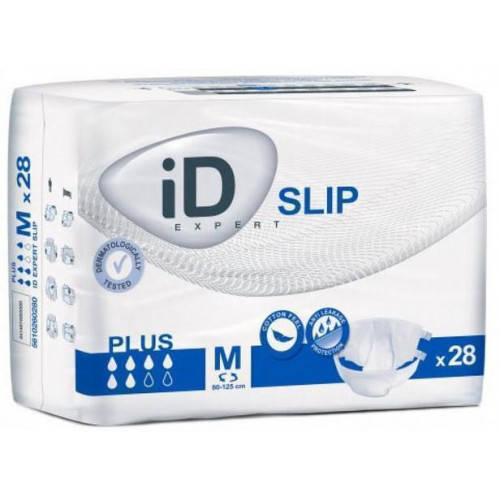 

Подгузники для взрослых ID SLIP Plus M №30 (80-125 см.) недышащие
