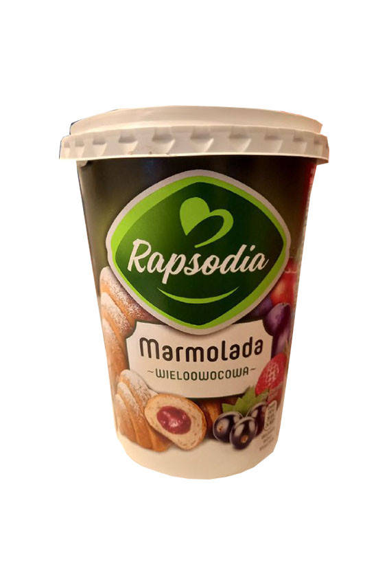 

Мармелад (джем) Мультифруктовый Rapsodia marmolada Weloowocowa Польша 590г