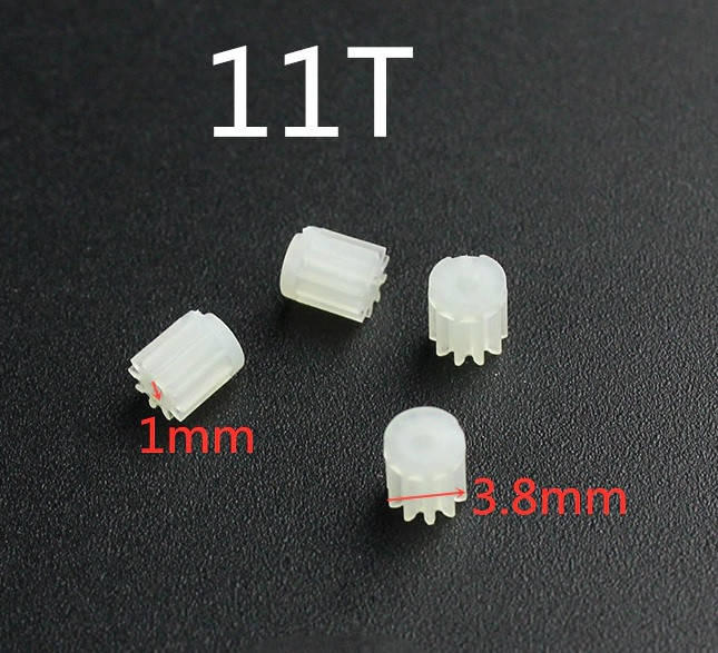 

Шестеренки пиньоны для квадрокоптеров Hubsan H502S H502E H507A H216A U818A F181 H12C комплект 4шт