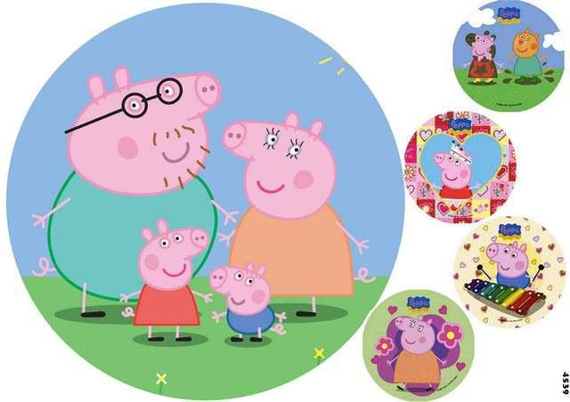 

Вафельная картинка для торта "Свинка Пеппа", (лист А4)