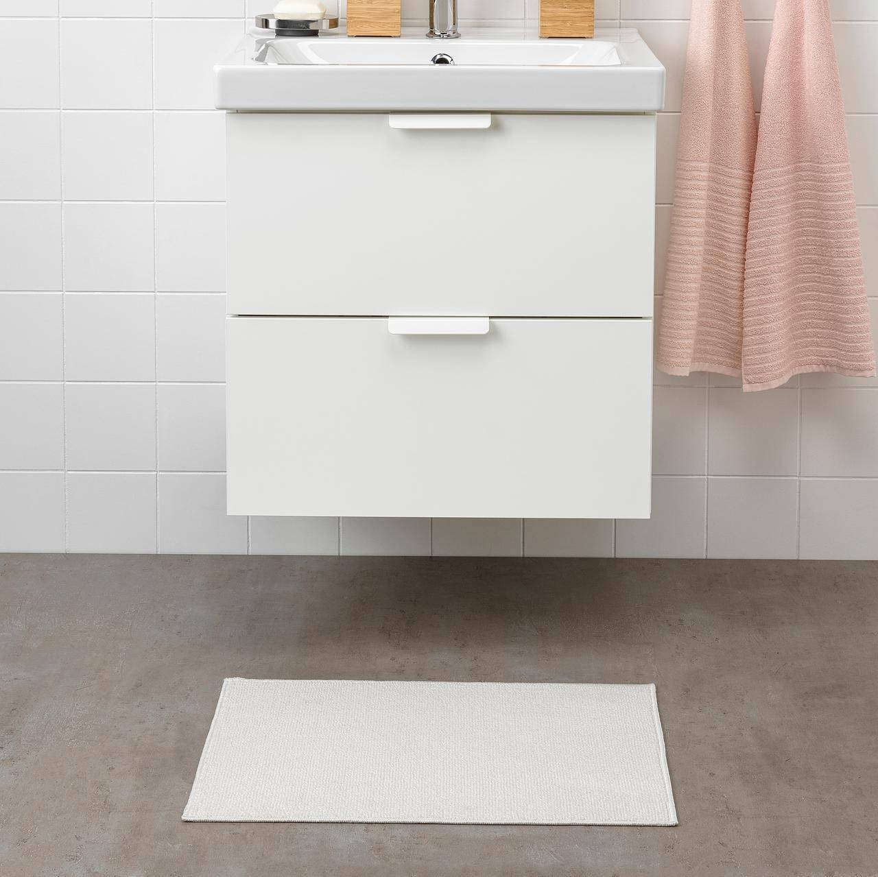 

Коврик для ванной комнаты IKEA FINTSEN 40x60 см Белый 904.437.05