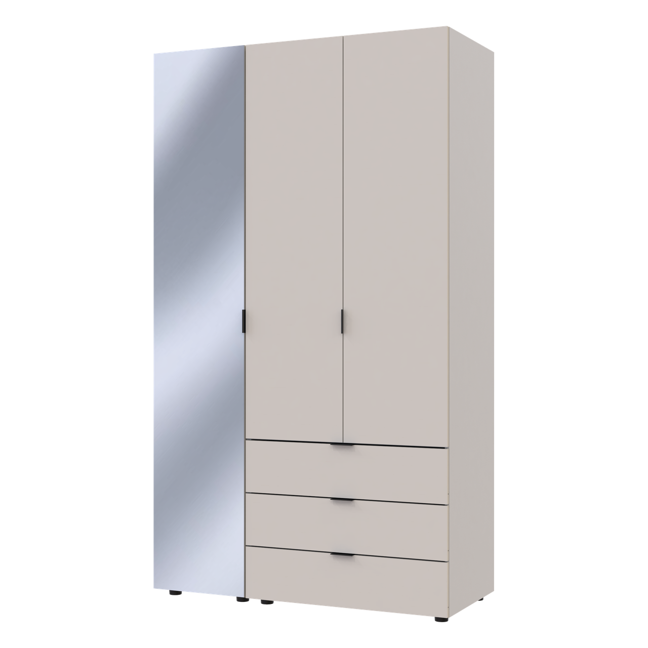 Шафа для одягу Doros Гелар Кашемір 2ДСП/Дзеркало 116.5х49.5х203.4 (80737655) 3