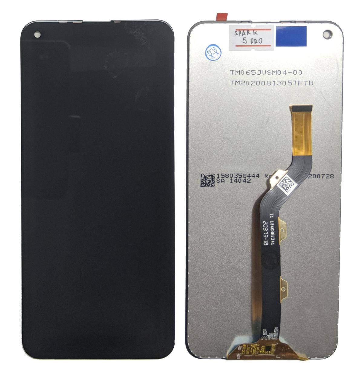

Дисплейный модуль Tecno Spark 5 Pro / Camon 15 KD7 / CD8 тачскрин и экран, Черный