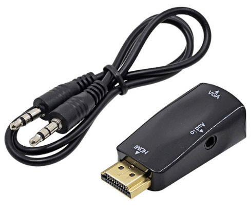 

Конвертер видео адаптер HDMI - VGA со звуком