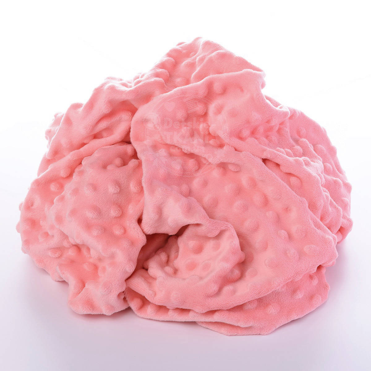 

Плюш minky цвет клубничный лёд, Персиковый