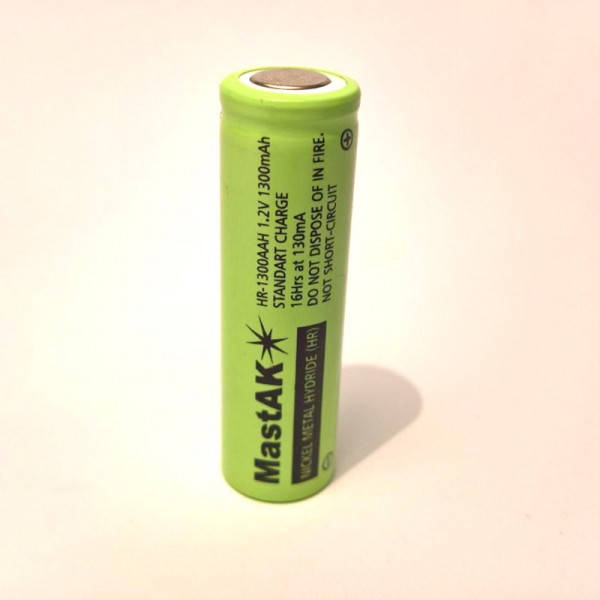 

Аккумулятор технический АА 1,2V 1300mAh MH Mastak