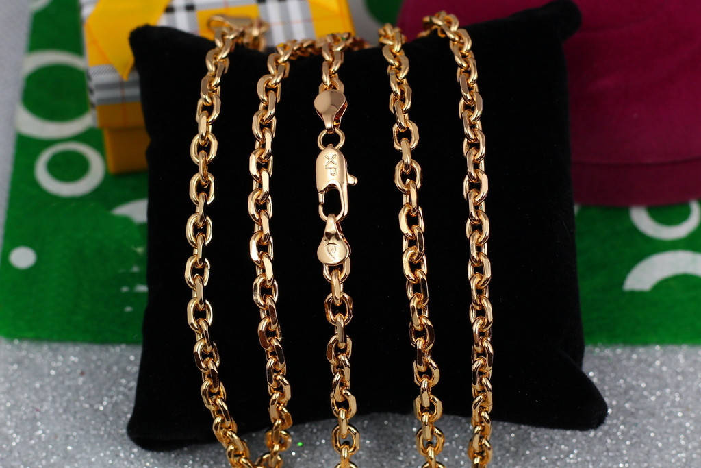 

Цепь Xuping Jewelry якорная 50 см 5 мм золотистая