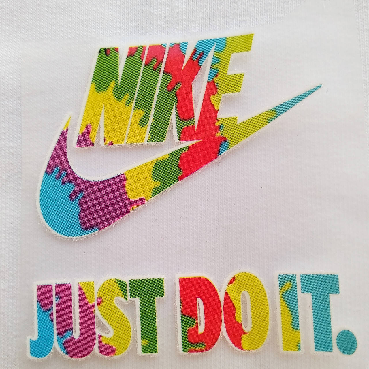 

Термотрансфер логотипом NIKE JUST DOIT