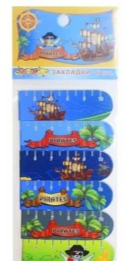 

Закладки магнитные, 6 штук, Pirates, OOПT, 7015, 395890