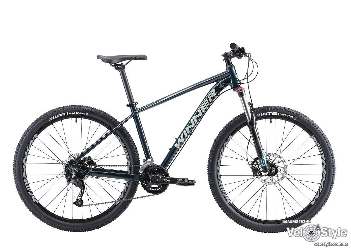 

Велосипед Winner SOLID-DX зеленый 2021 колеса 27,5 размер 17", Зелёный