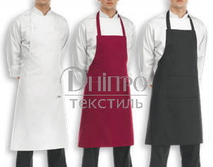 

Фартуки поварские с нагрудником. Одежда для поваров
