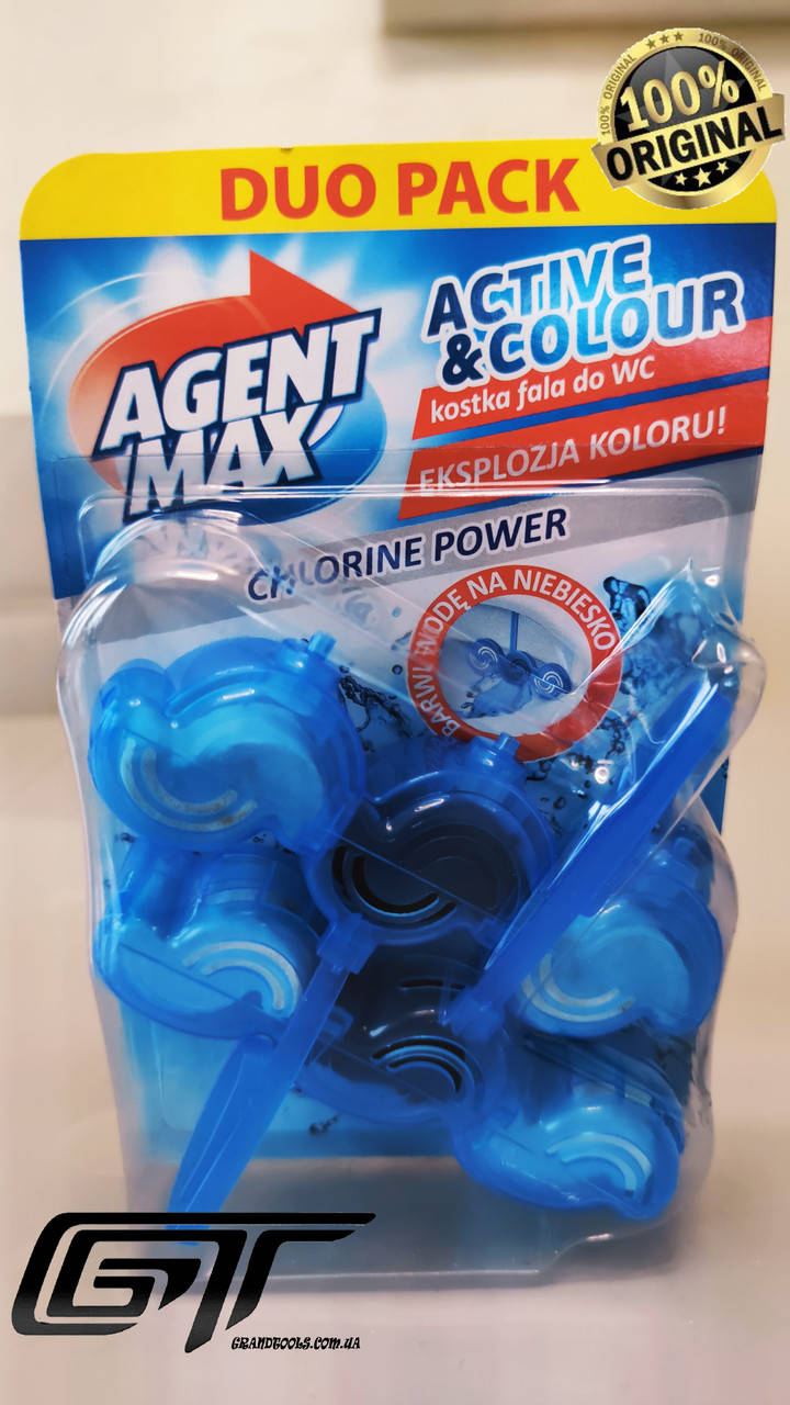 

Блок для унитаза Agent Max Chlorine Power сила хлору 2Х45