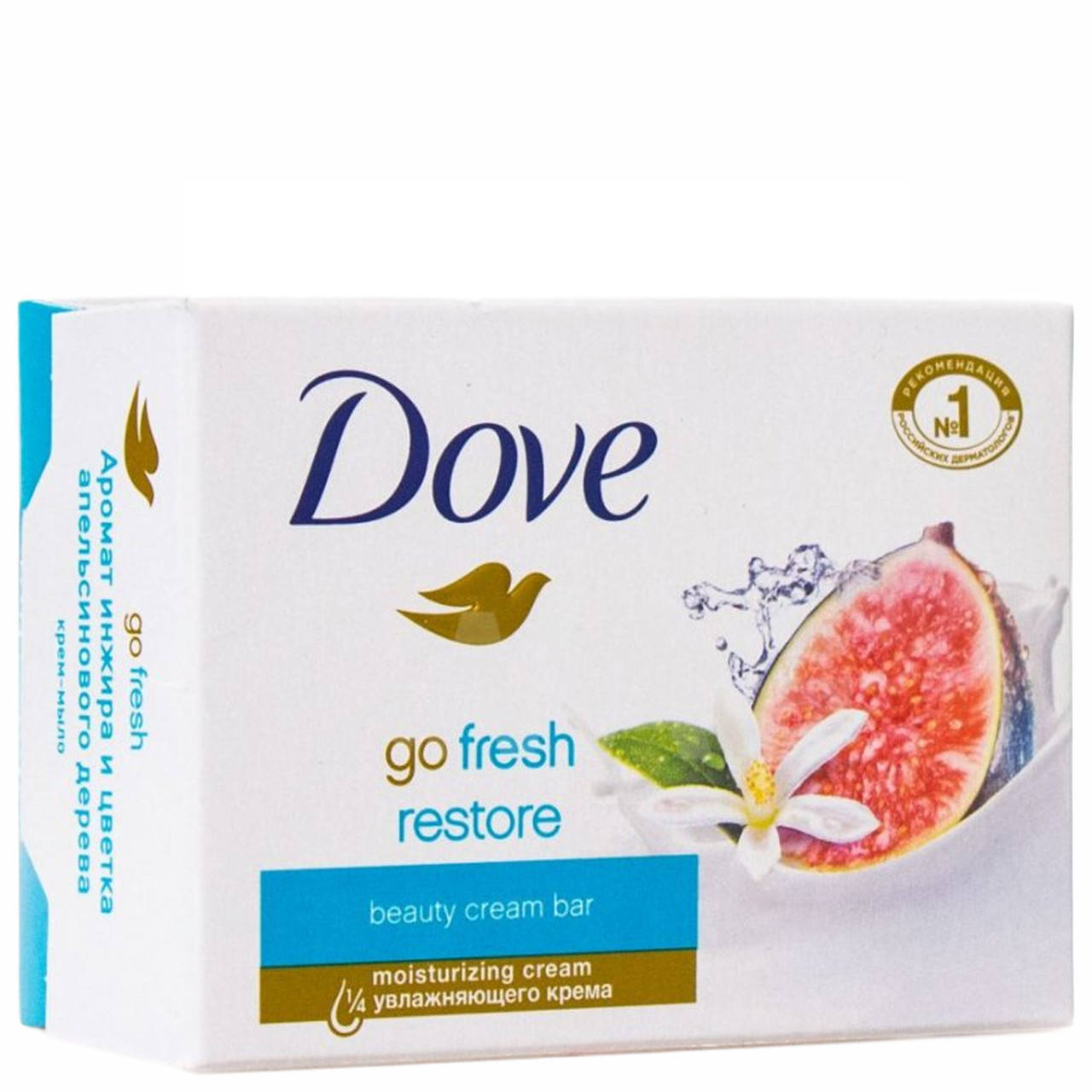 

Крем-мыло Dove свежесть с нотками инжира и цветка апельсинового дерева , 100 г
