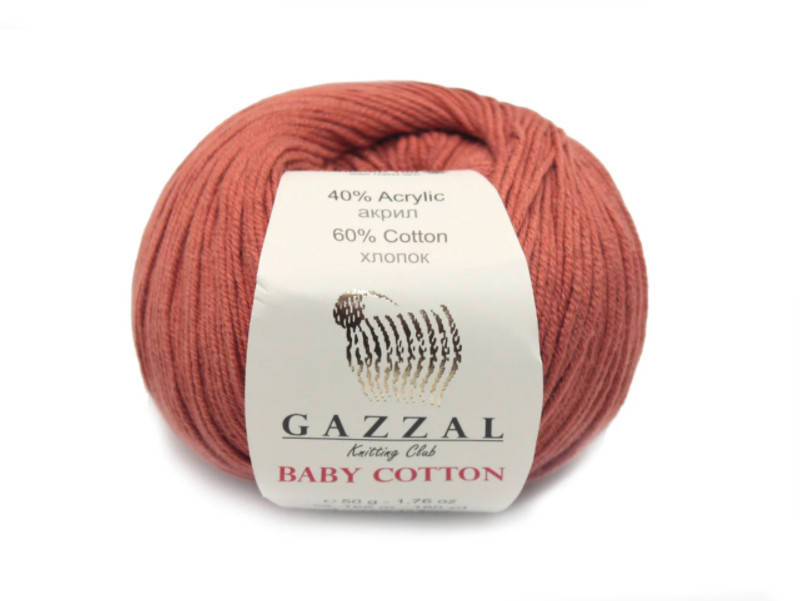 

Gazzal Baby Cotton, Медный №3454, Коричневый