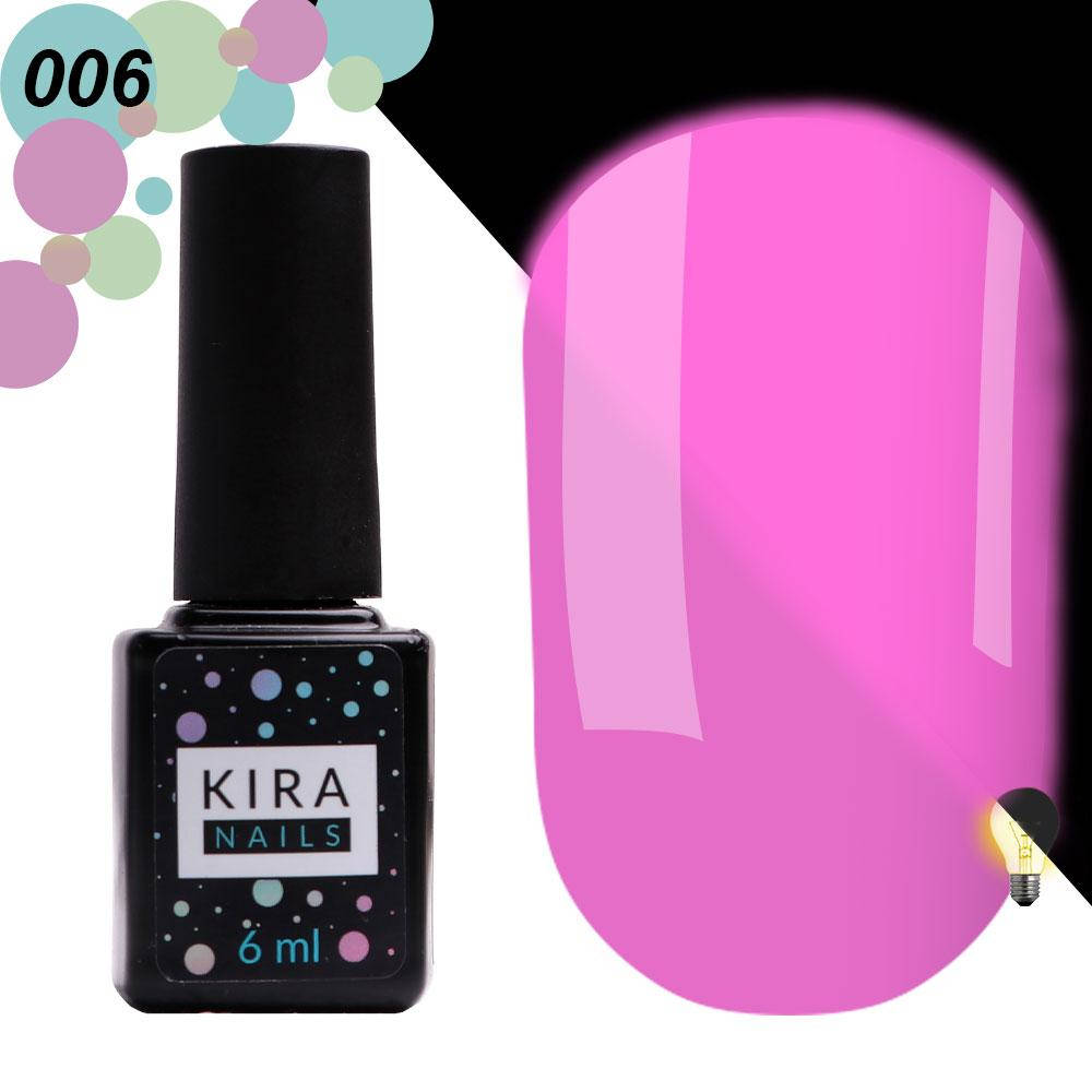

Гель-лак Kira Nails FLUO №006, 6 мл