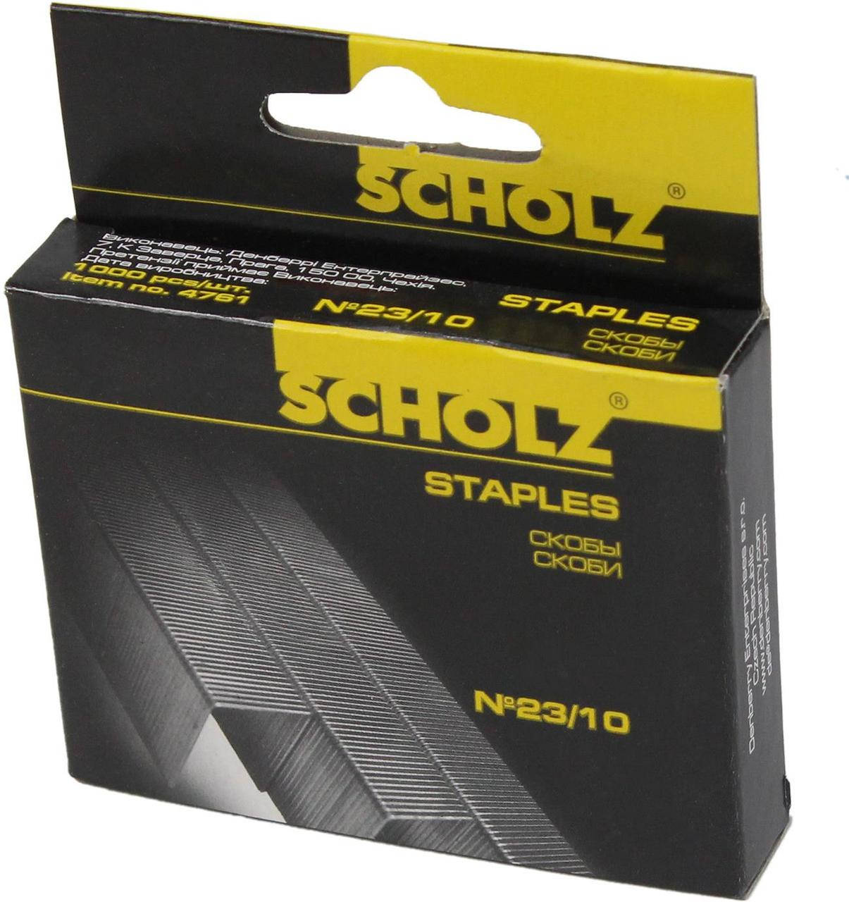 

Скоби "Scholz" №23/10 (1000шт) №4761(10)