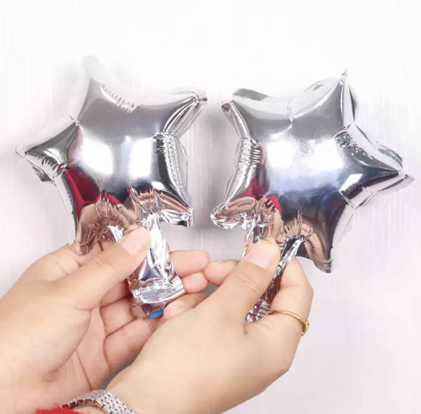 

Фольгированная звезда серебро 13см Китай