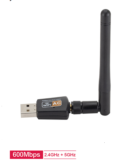 

USB WiFi адаптер 2,4 / 5,8 ГГц WiFi 600 Мбит/с