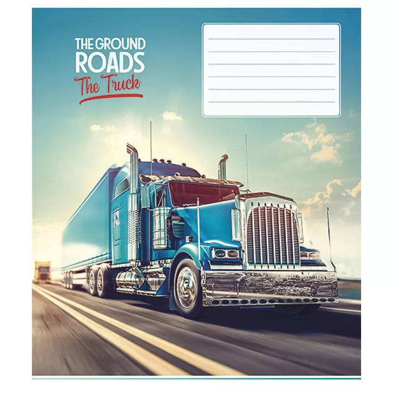 

Зошит шкільний в лінію 24 аркуша Школярик, The roads