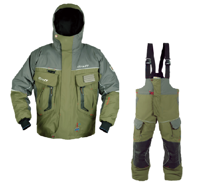 

Костюм для зимней рыбалки Graff FLOAT GUARD 214-O-B (до -15С) M, XXL