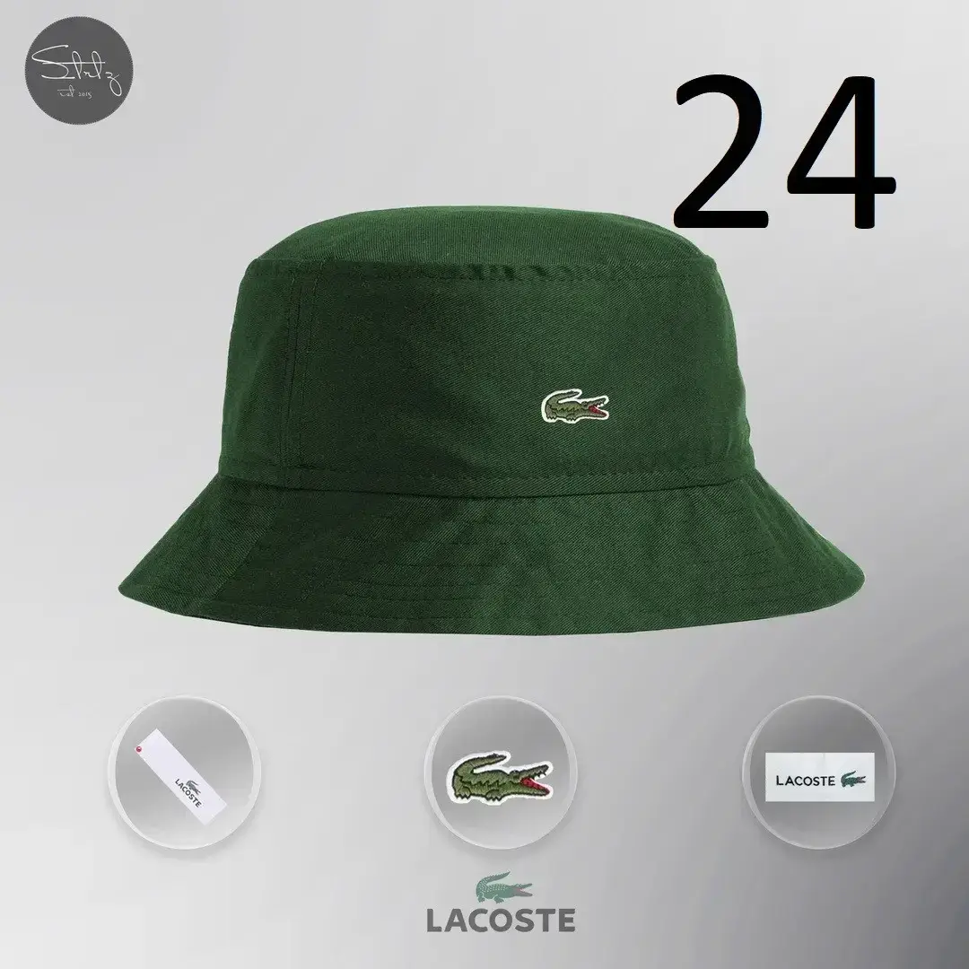 

Панама Lacoste Unisex Летняя Зеленая Пляжные Панамки Мужские Лакосте