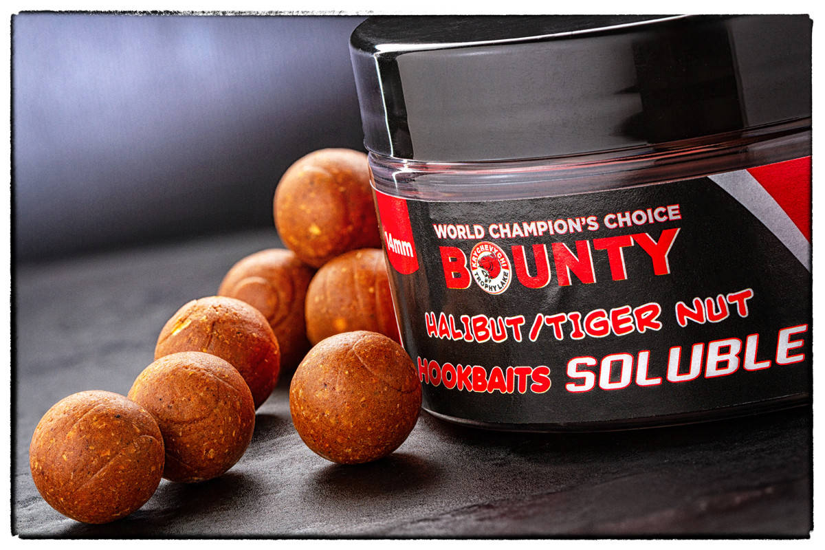 

Бойлы насадочные пылящие BOUNTY SOLUBLE HALIBUT/TIGER NUT 14 мм