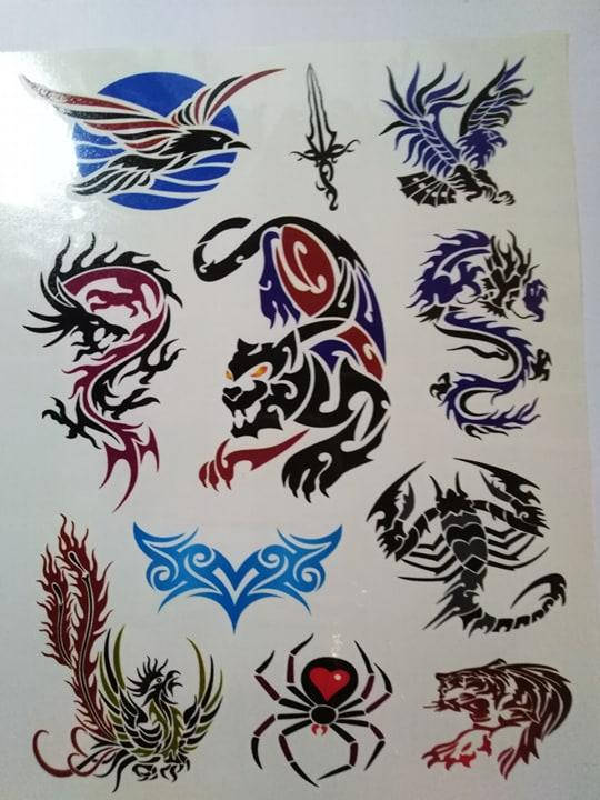 

Временное тату