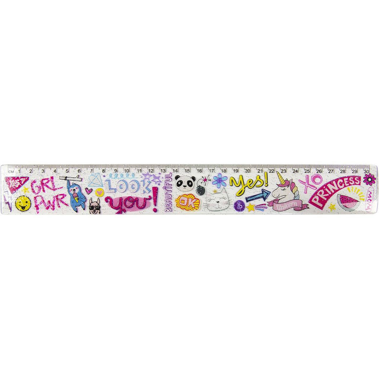 

Лінійка пласт. 30см "Yes" Be yourself №370505(50)