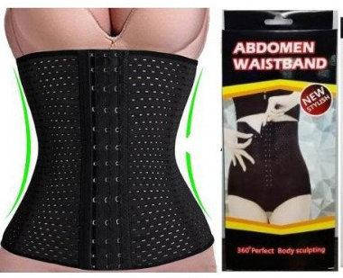 

Корсет для коррекції талії Abdomen Waistband (Стягуючий корсет) бежевий, чорний