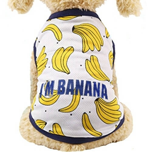 

Майка для собак «Банан», футболка для собак, одежда для собак мелких и средних пород