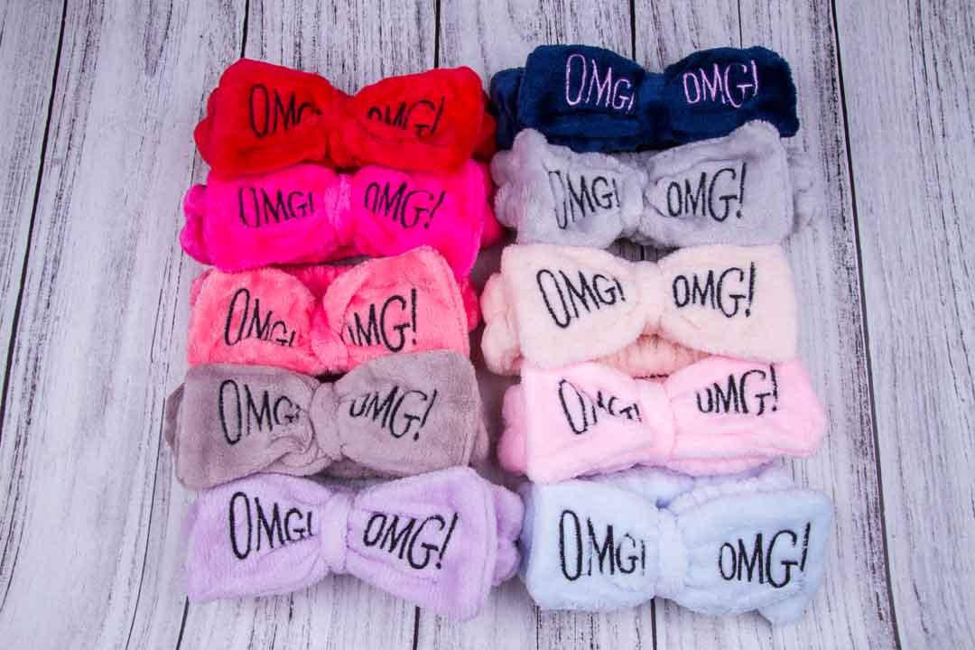 

Повязка для волос, косметическая, мягкая, повязка Omg!, Серый