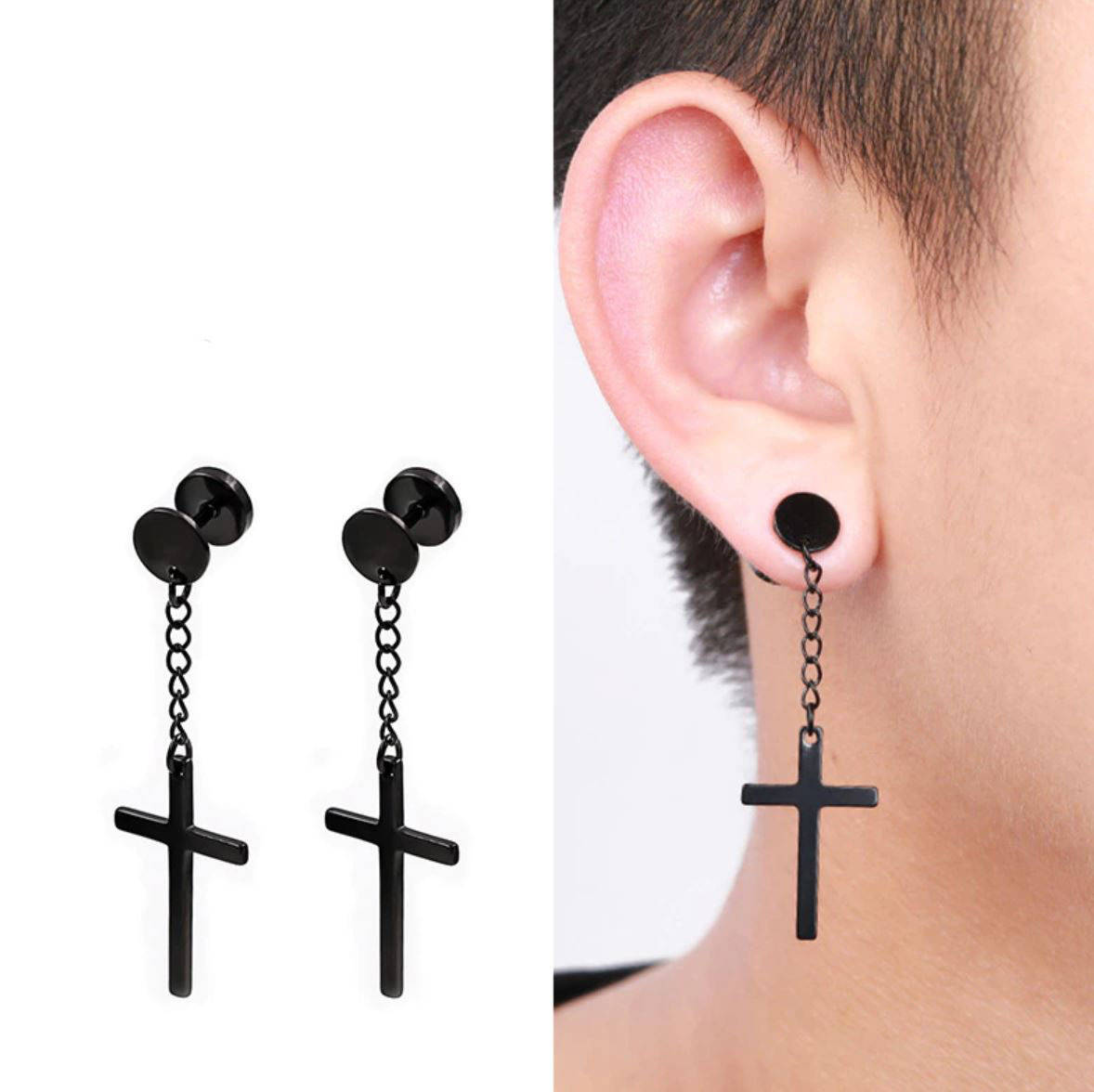 

Сережки "Крестик", С9149