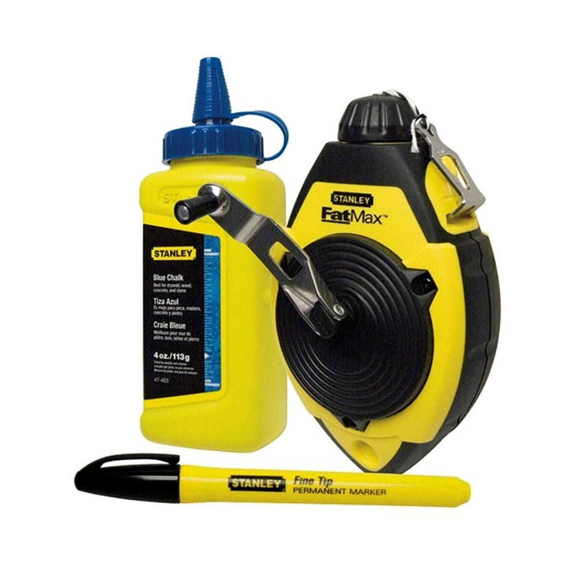 

Шнур разметочный Stanley 0-47-681 с меловым порошком 115гм, маркером