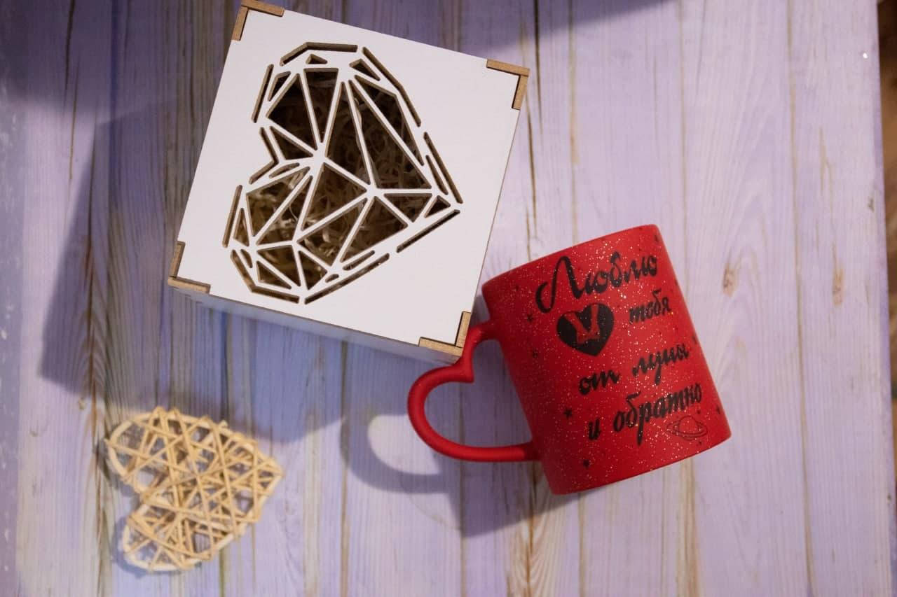 

Подарочная коробочка деревянная Сердце