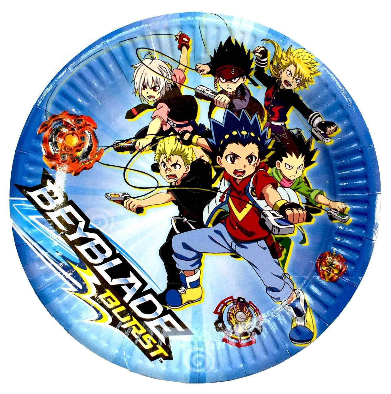 

Тарелки детские праздничные одноразовые " Бейблэйд ( Beyblade ) Бейблейд "