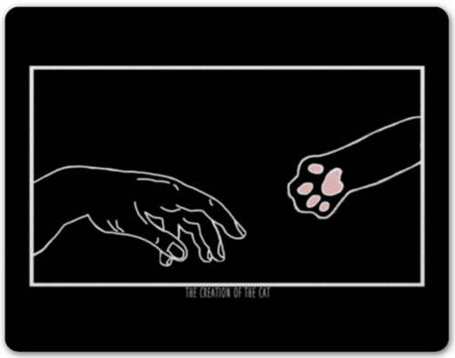 

Коврик для мыши "The Creation Of The Cat" (чёрный), Черный