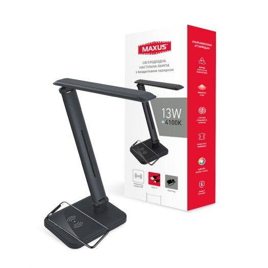 

Лампа настольная с беспроводной зарядкой MAXUS DL 13W 4100K BL