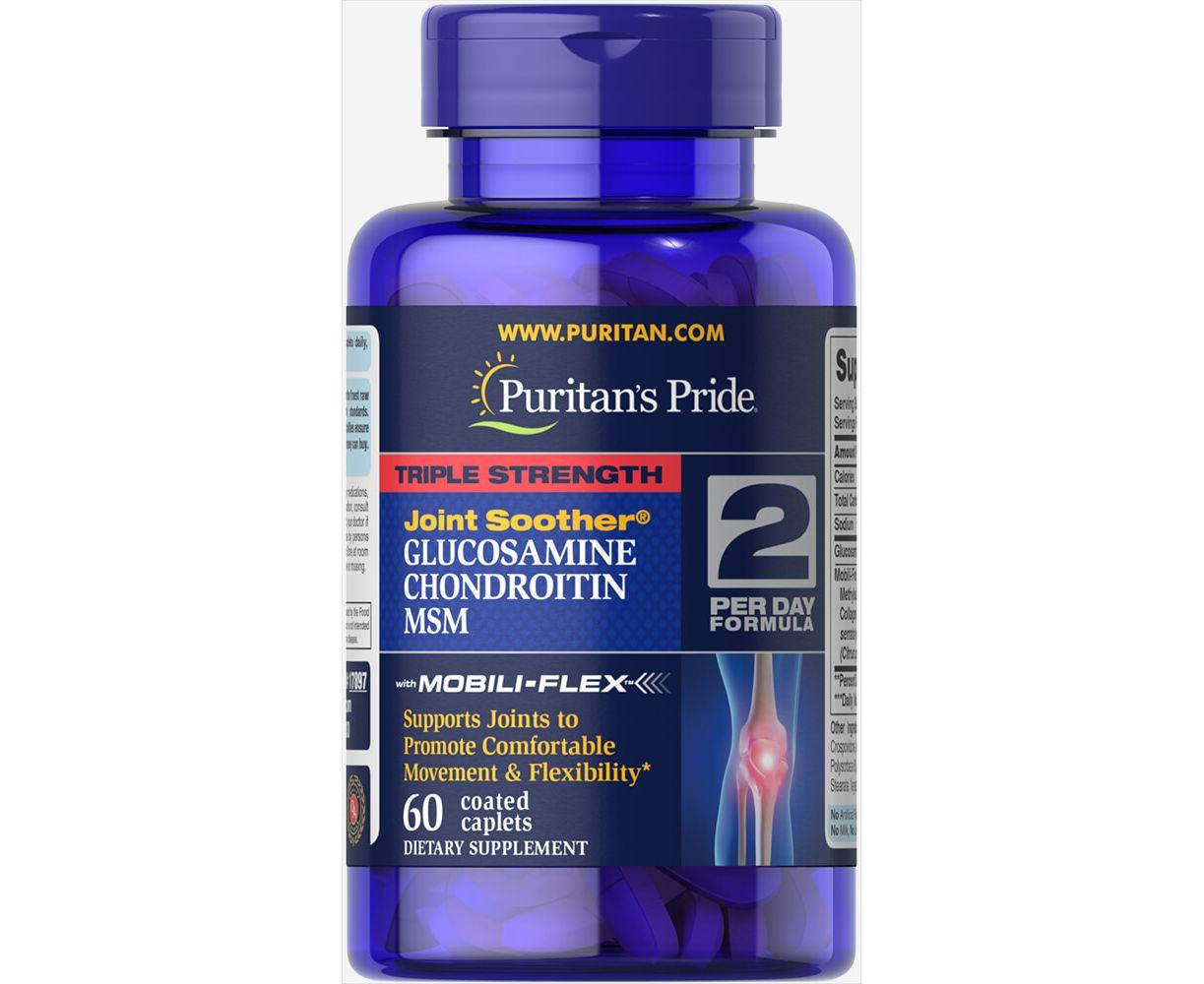 

Хондропротектор Glucosamine, Chondroitin & MSM Triple Strength Joint Soother 60 Capl