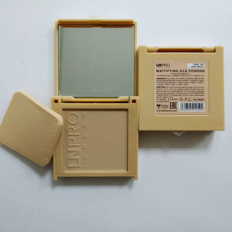 

Пудра для лица LN Pro Mattifying silk матирующая № 104 Тёмно-бежевая Dark beige