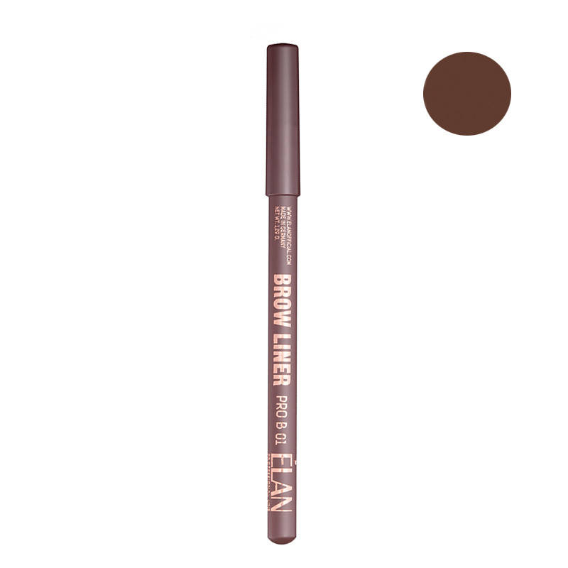 

Elan Brow Liner Pro B 01 Medium Brown - пудровый карандаш для бровей, коричневый