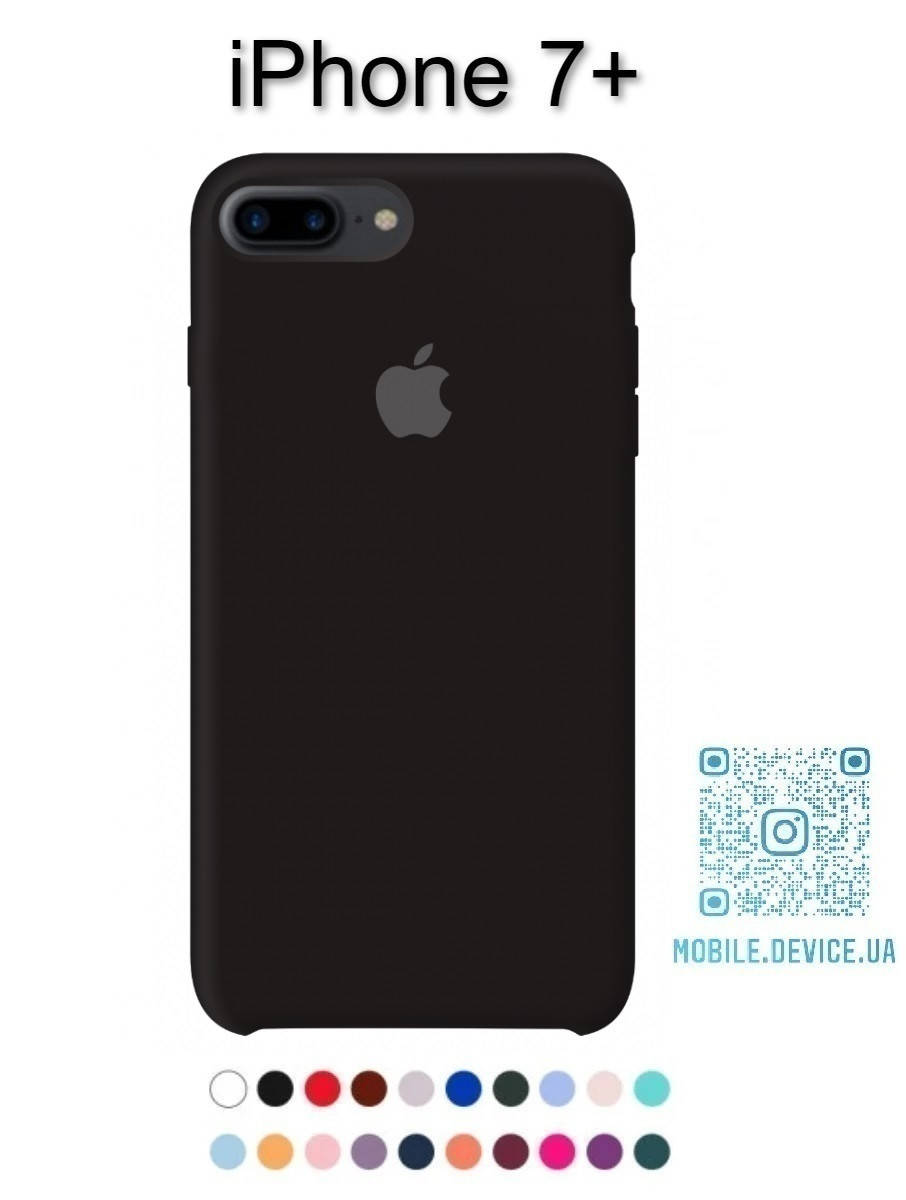 

Чехол для IPhone 7+ / чехол на айфон 7+ / силиконовый чехол на Iphone 7 plus, Черный