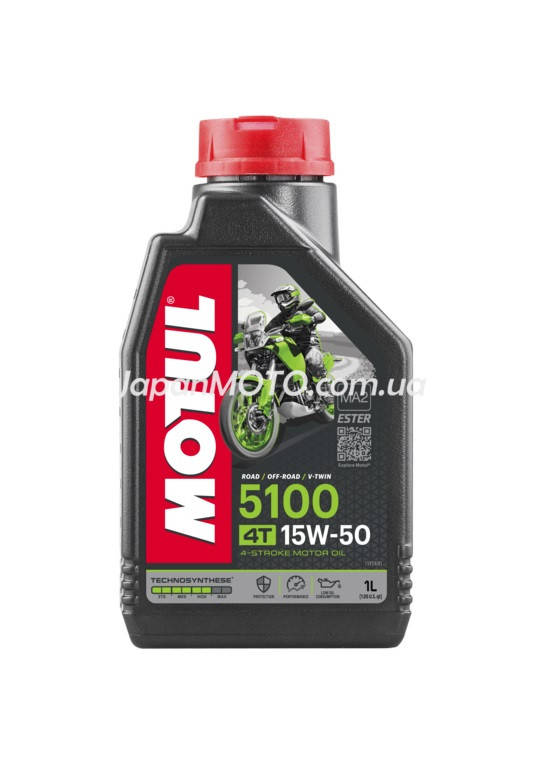 

Масло 4T, 2л (полусинтетика, 15W-50, 5100) Motul Франция