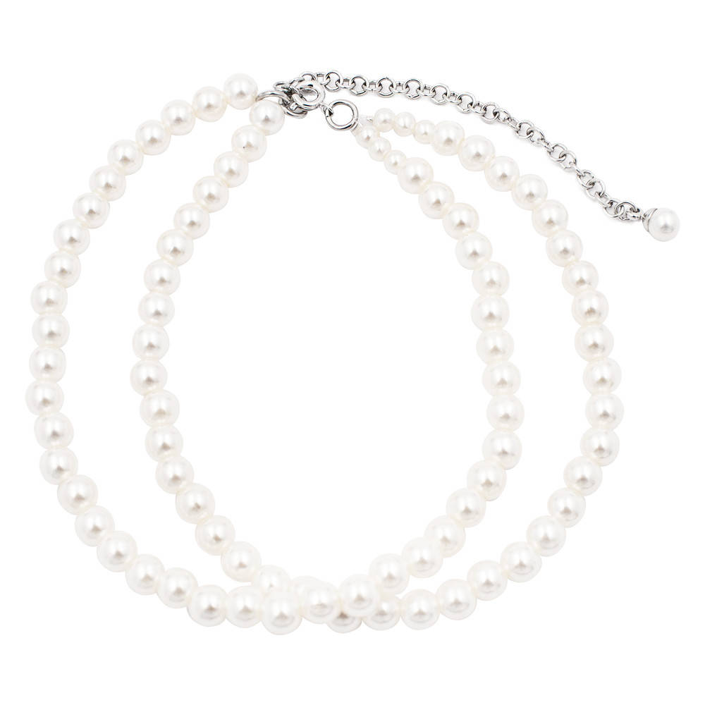 

Браслет на ногу "Ундина" родий