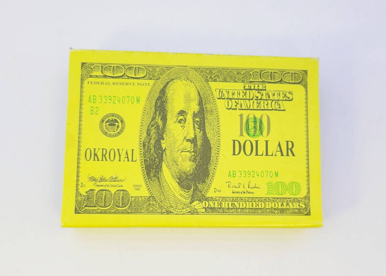 

Игровые карты с принтом доллар