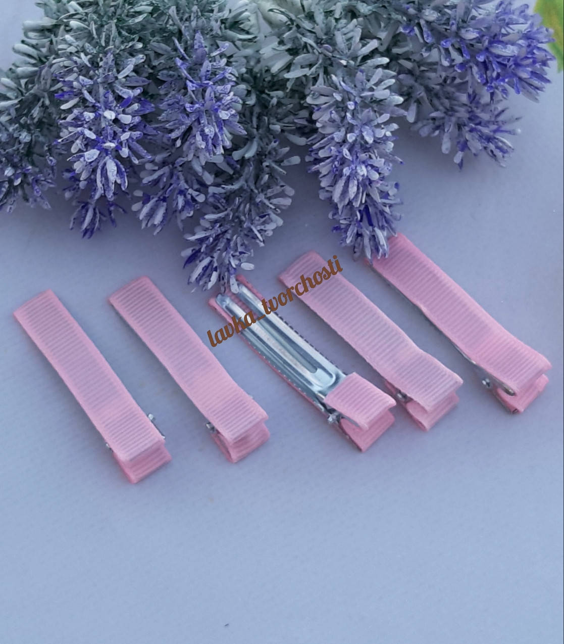 

Основа для заколок 5см рожевий