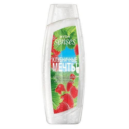 

Женский крем-гель для душа клубника со сливками "Клубничные мечты", 500 мл Avon senses
