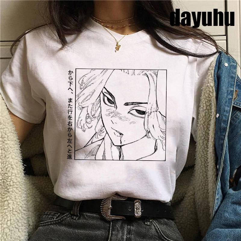 

Футболка tokyo revengers женская белая Токийские мстители аниме, Белый