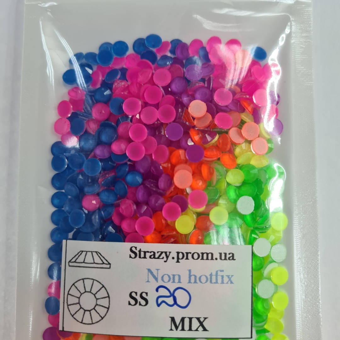 

Стразы ss20 Neon MIX 720шт. (5,0мм)